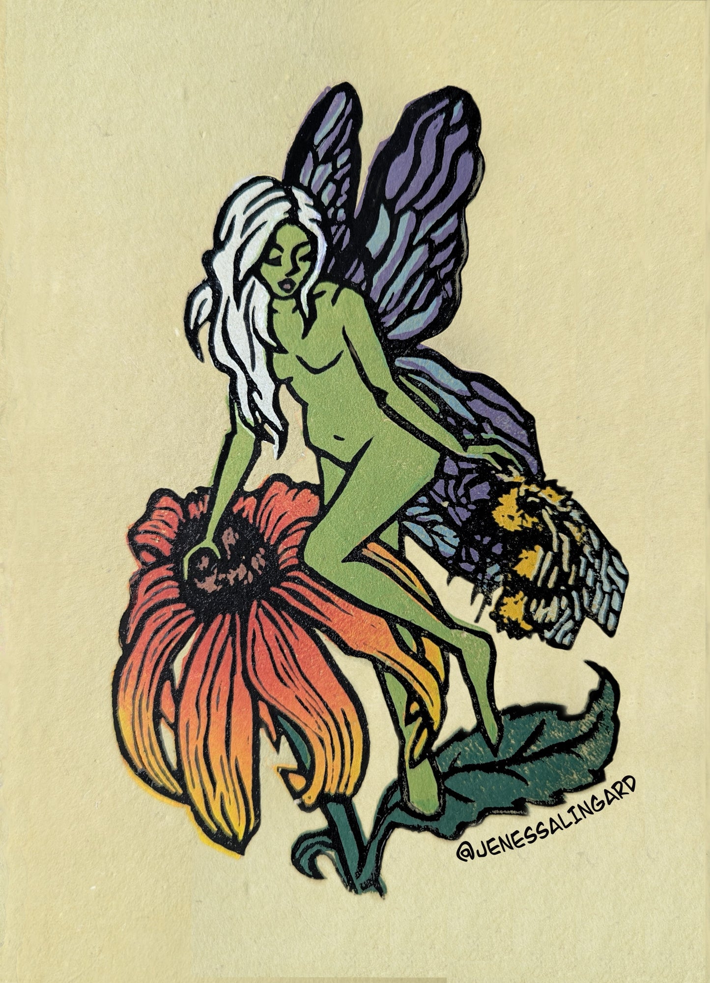 Fairy - Original Limited Edition Relief Print