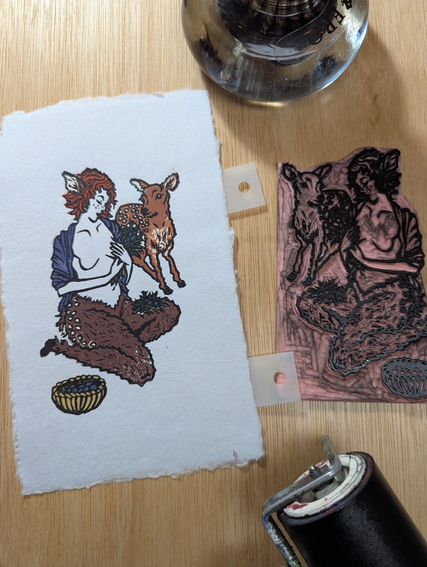 Faun - Original Limited Edition Relief Print