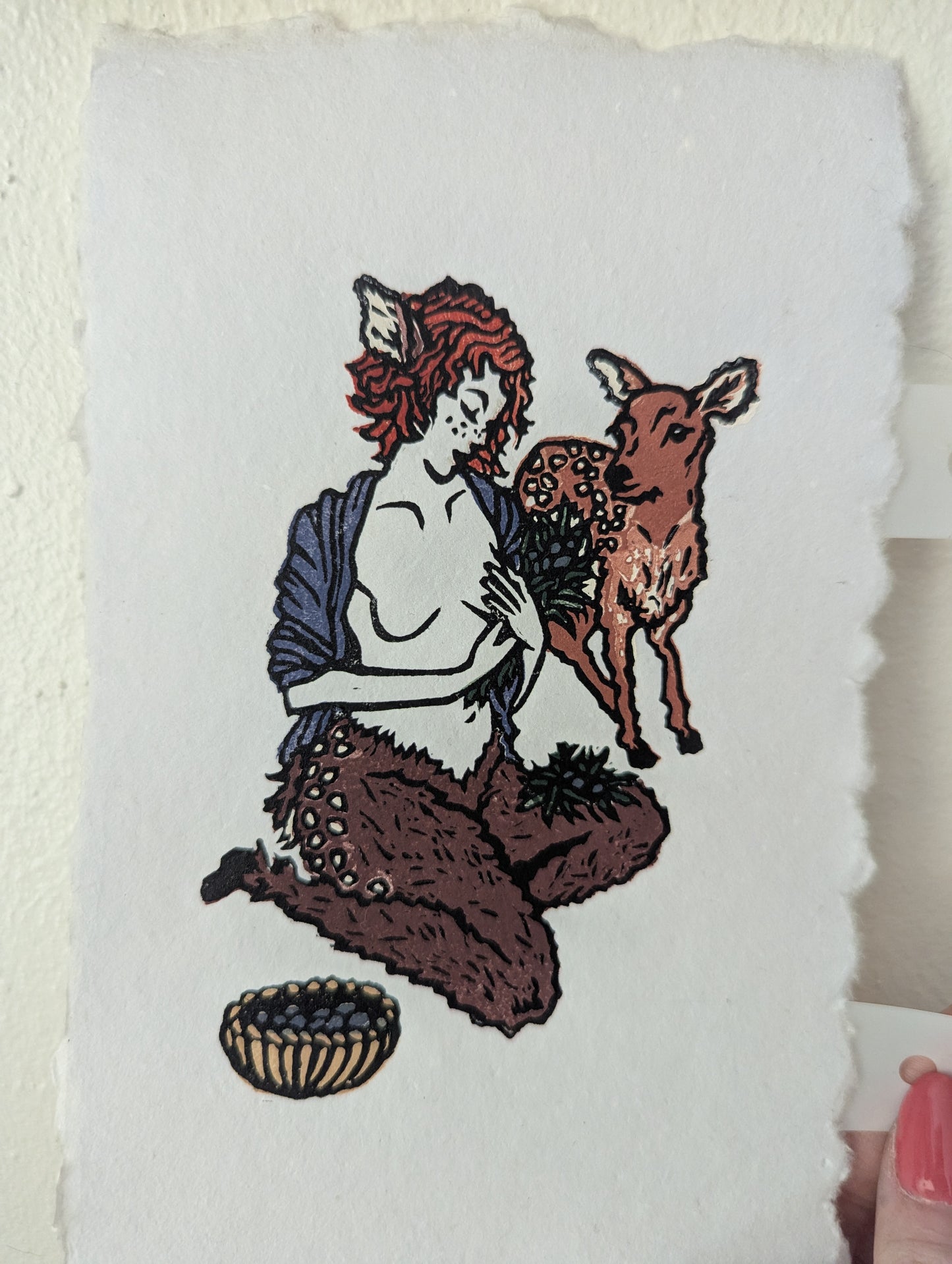 Faun - Original Limited Edition Relief Print