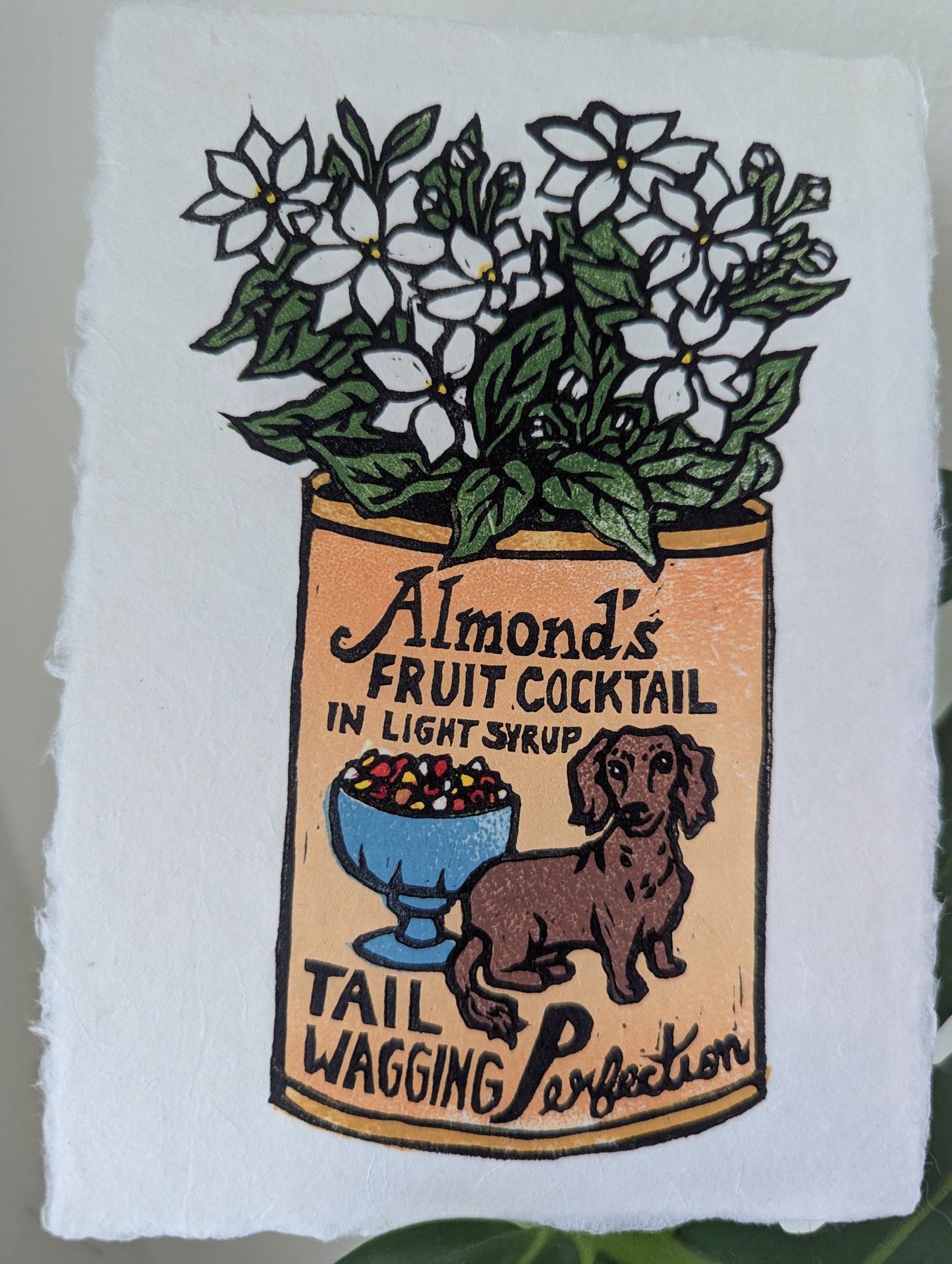 Almond's Fruit Cocktail - Relief Print