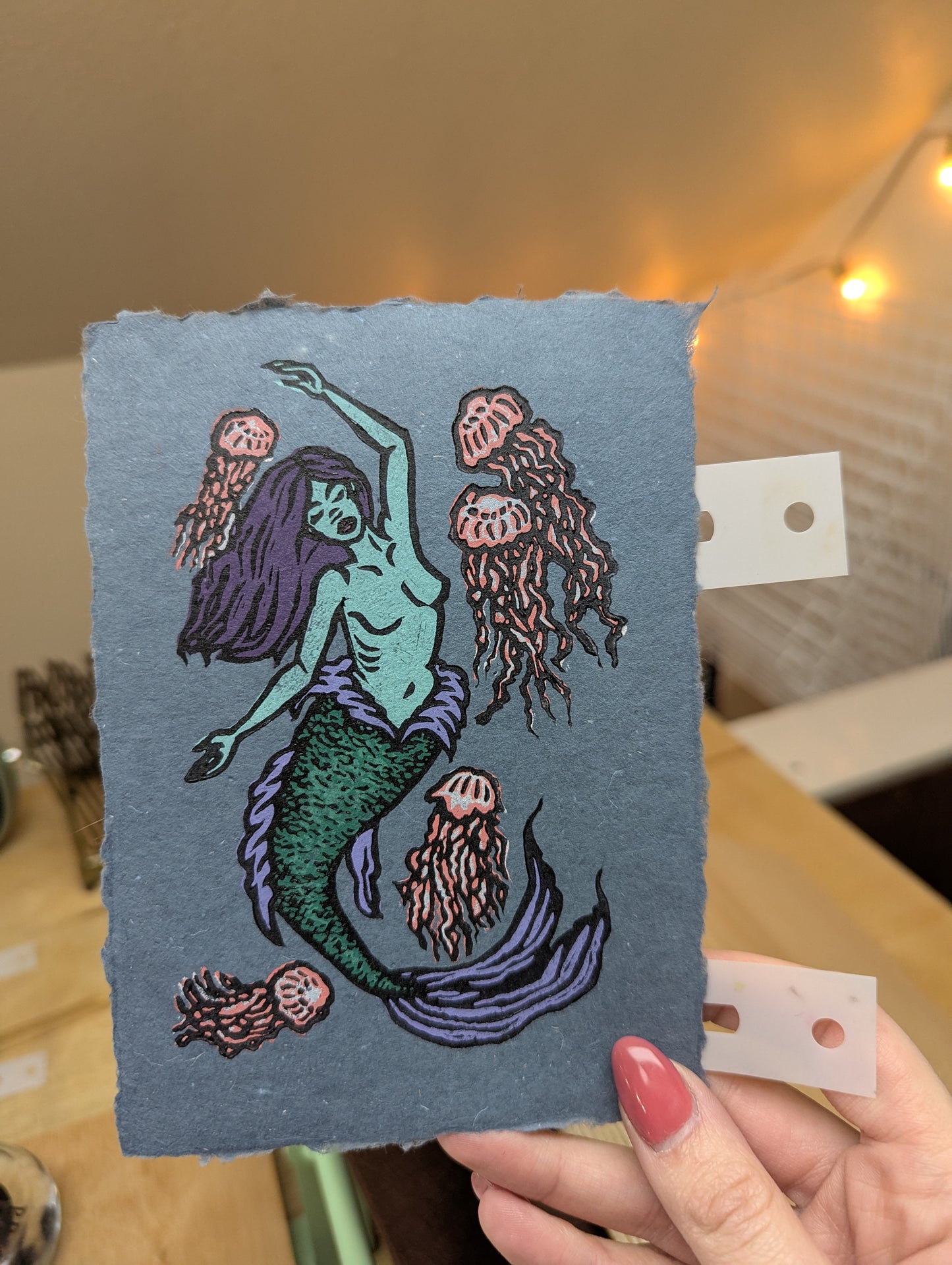 Mermaid - Original Limited Edition Relief Print