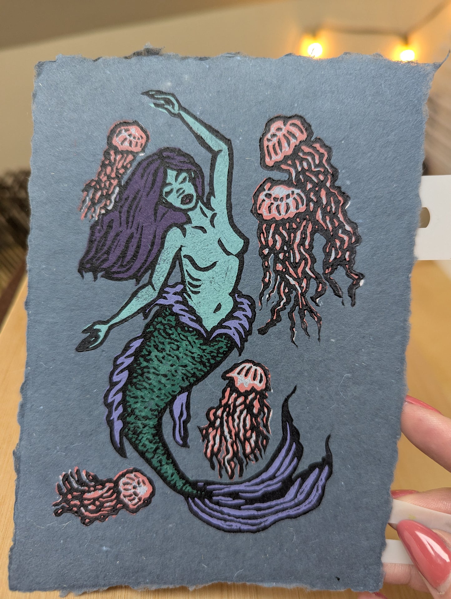 Mermaid - Original Limited Edition Relief Print