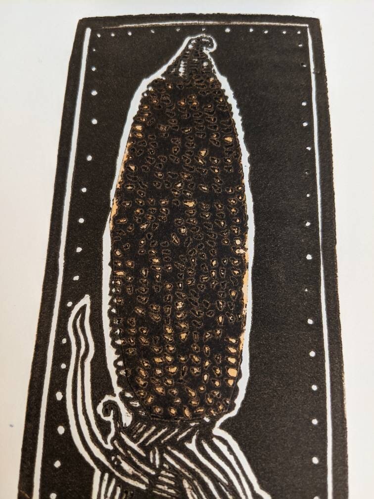Ornamental Corn - Relief Print