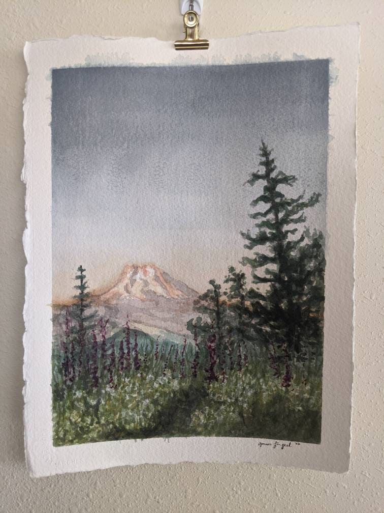 Mount Rainer - Original Watercolor