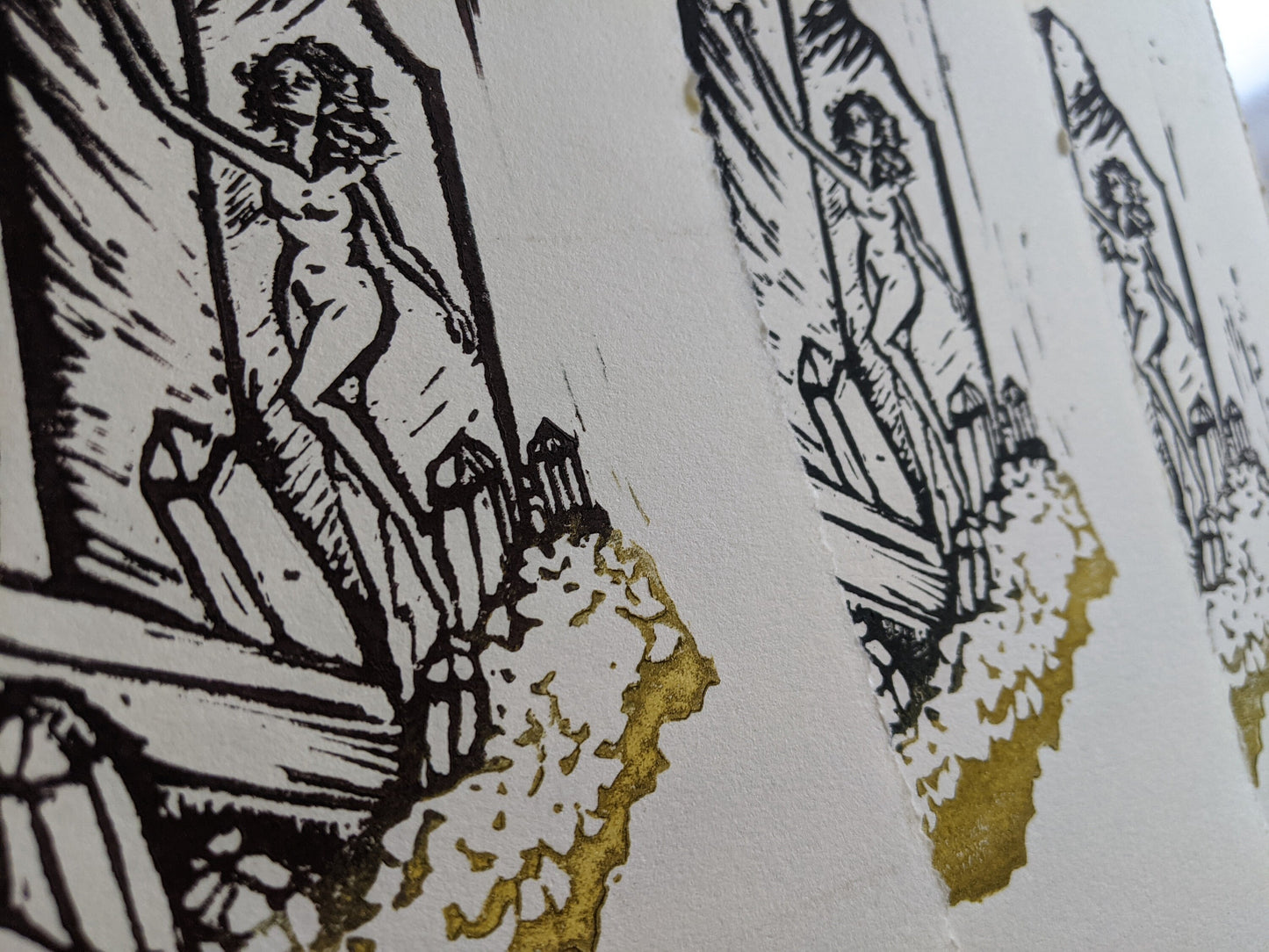 Crystalized - Reductive Relief Print