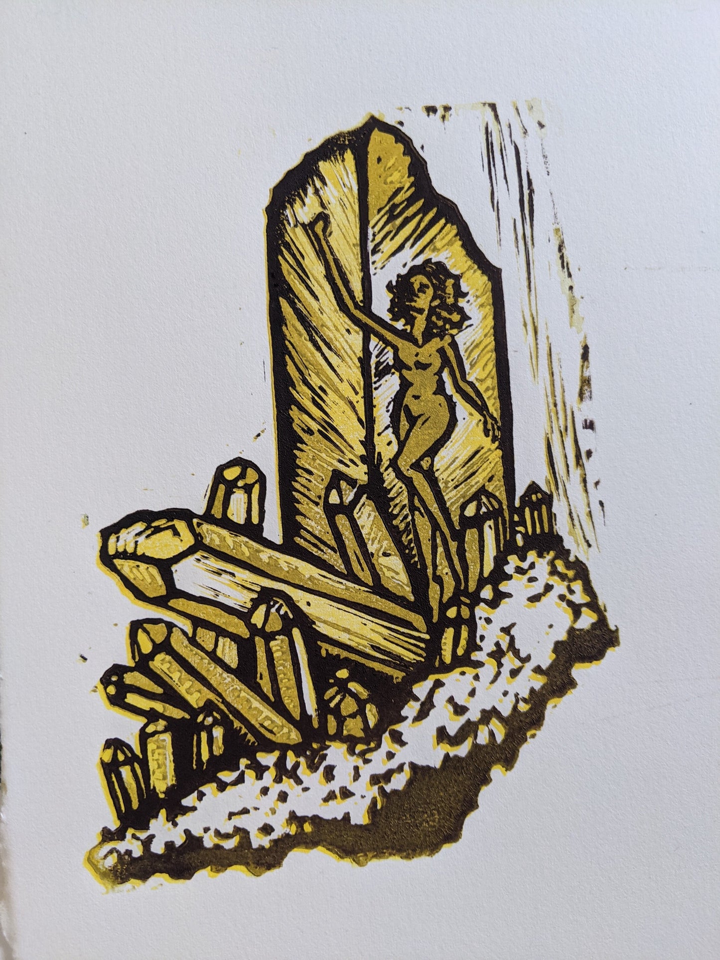 Crystalized - Reductive Relief Print