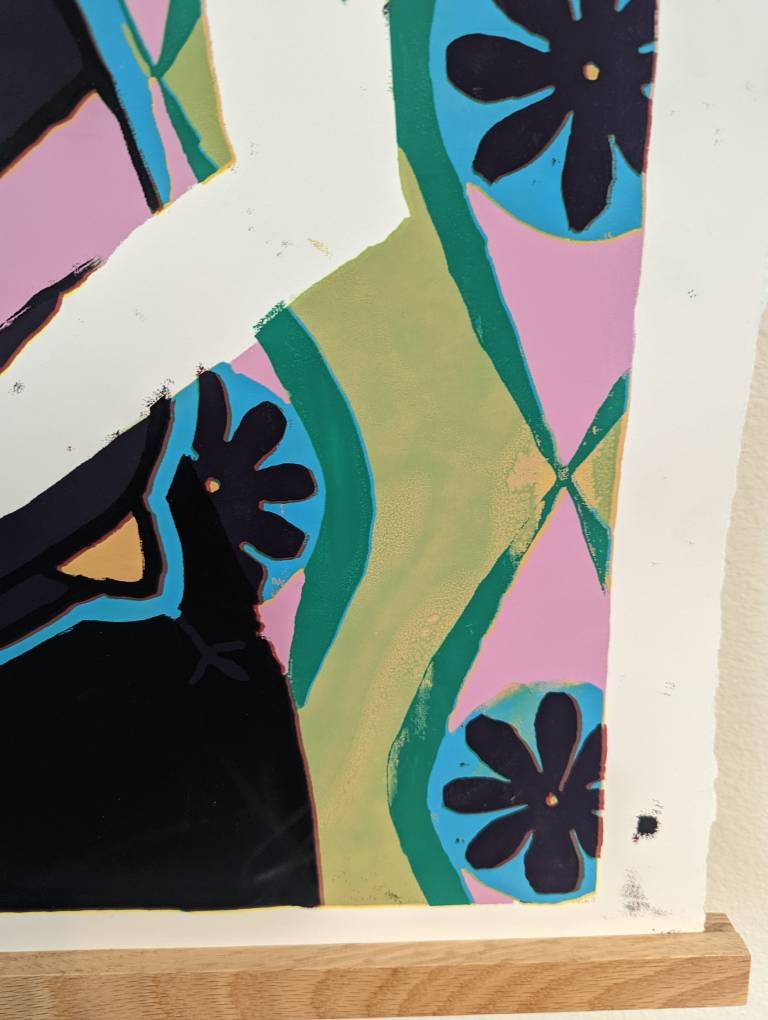 A Face a Mother Should Love - Hand Painted Screen Print