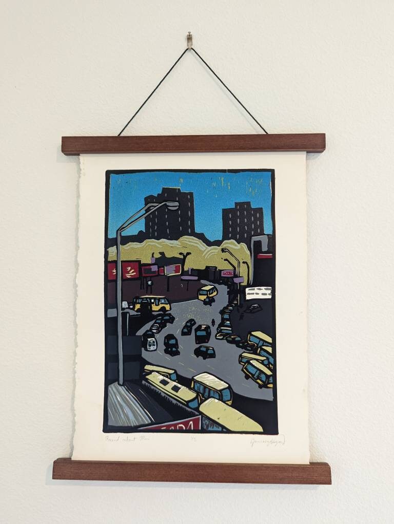 Round About Relief Mini - Small edition Reductive Relief study of Ukraine