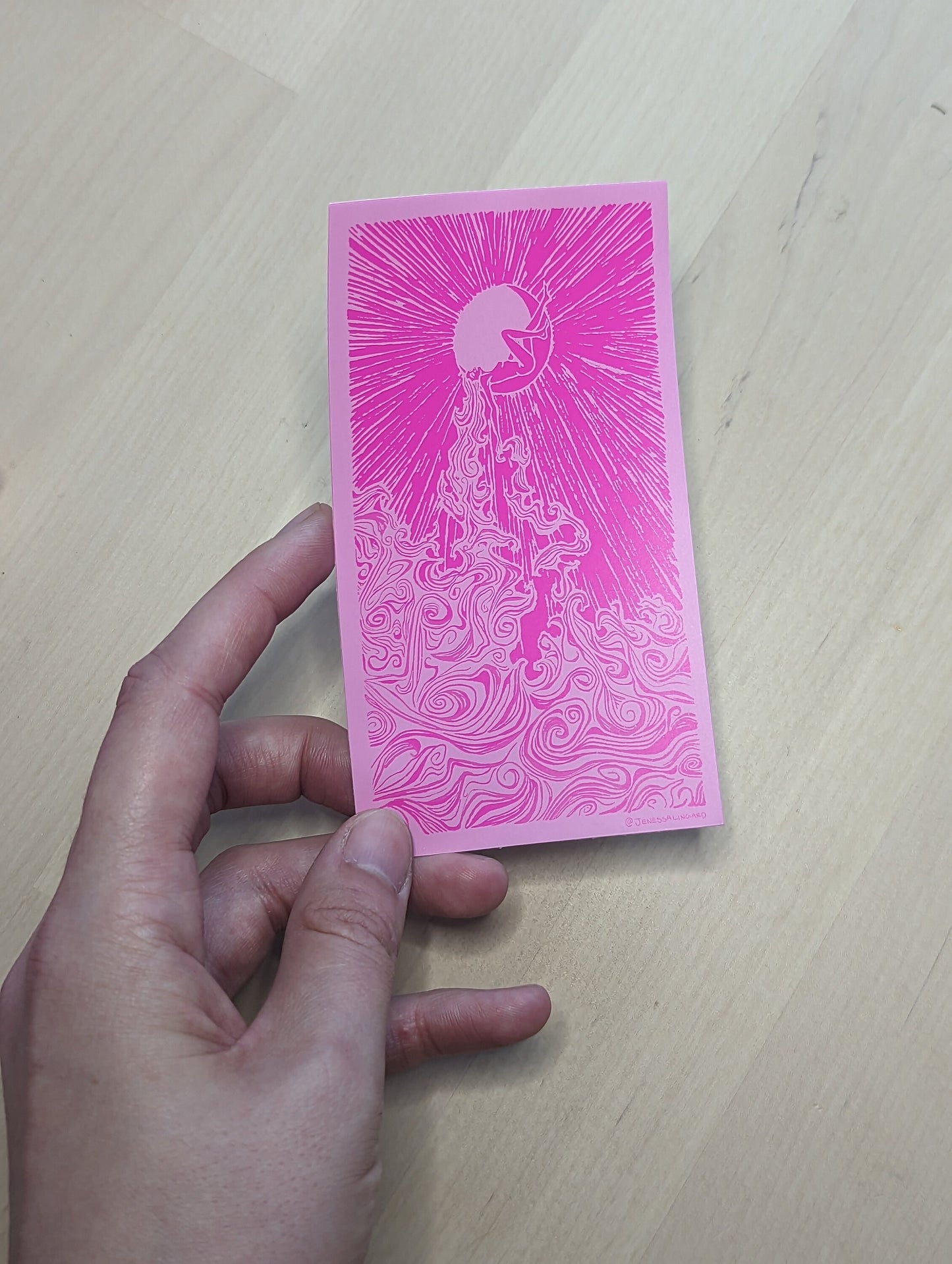 Waning Moon Sticker - Camille Heat Sensitive Color Changing Vinyl Waterproof Sticker