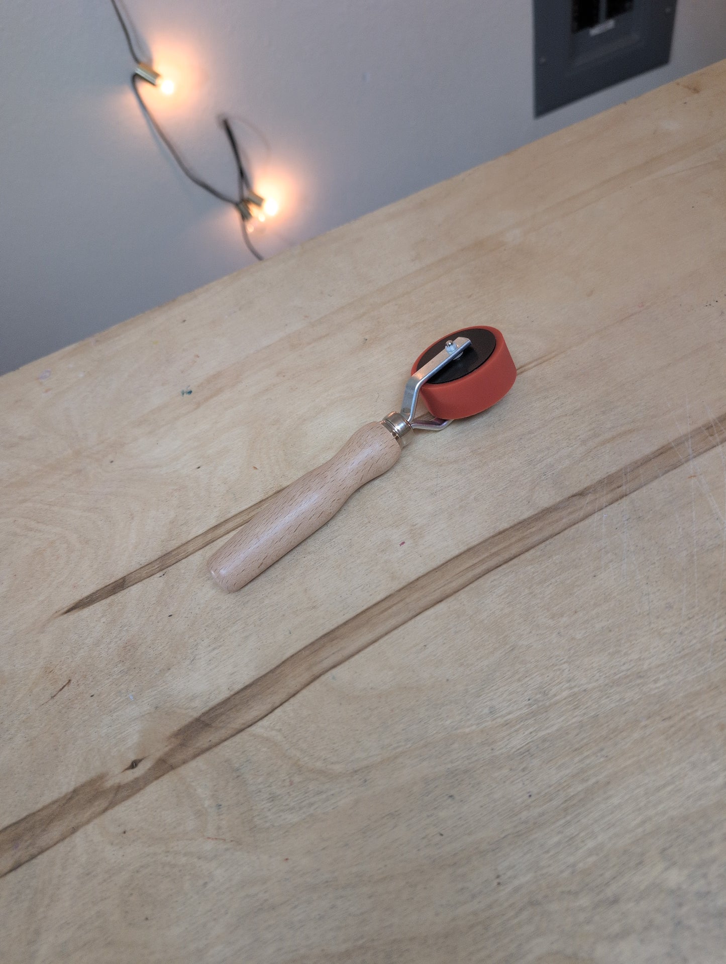 3/4" Specialty Brayer with Wooden Handle - Press Roller