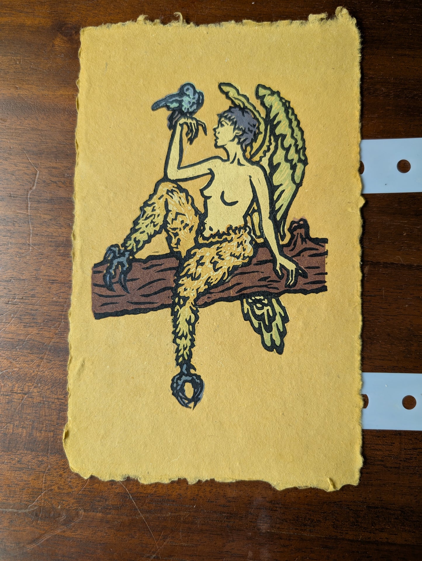 Harpy - Original Limited Edition Relief Print