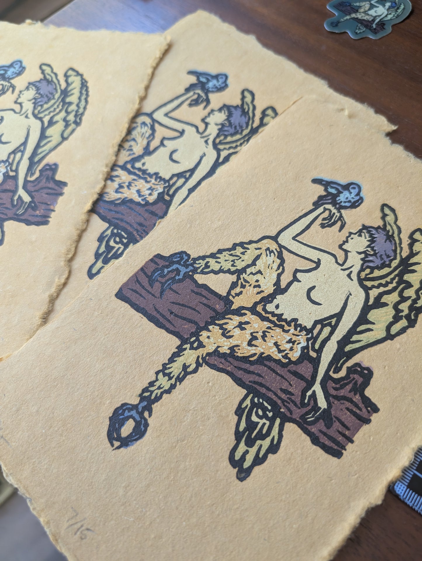 Harpy - Original Limited Edition Relief Print