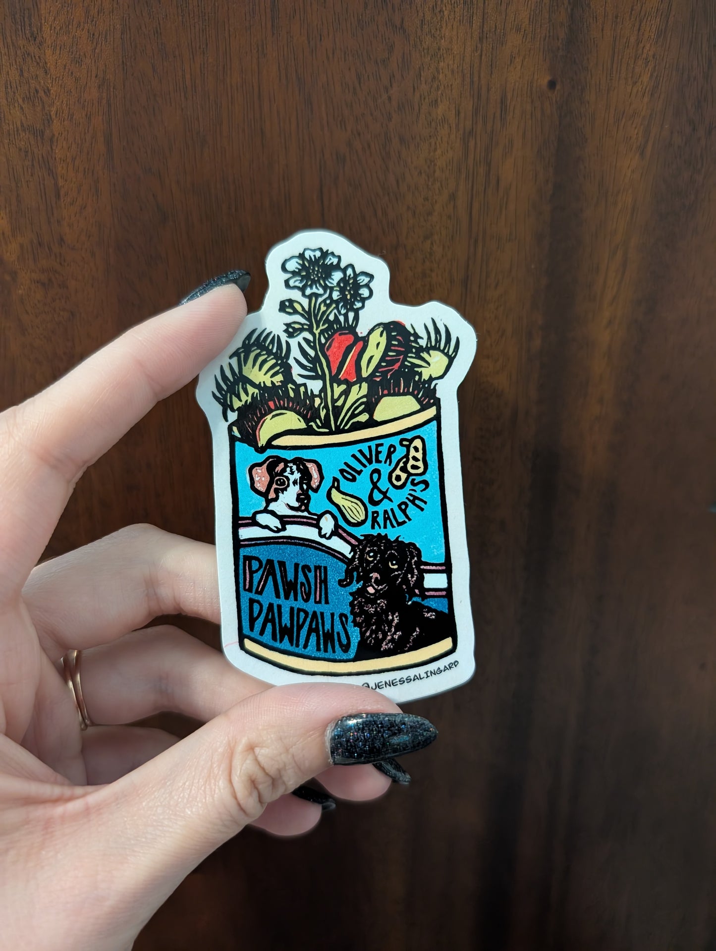 Oliver and Ralph's PawPaws - Relief Print, coloring Pages, Note Cards, and Stickers