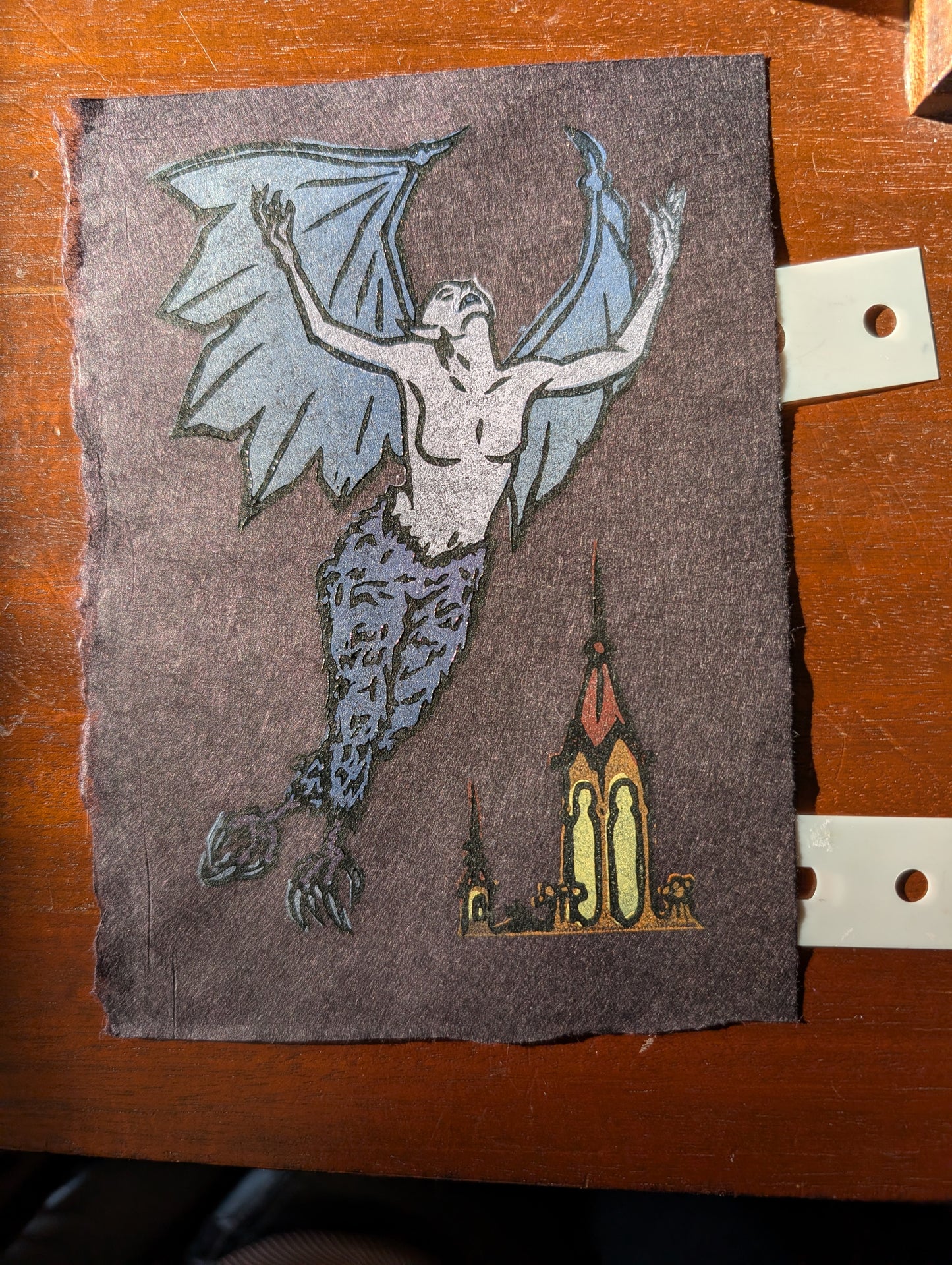 Gargoyle - Original Limited Edition Relief Print