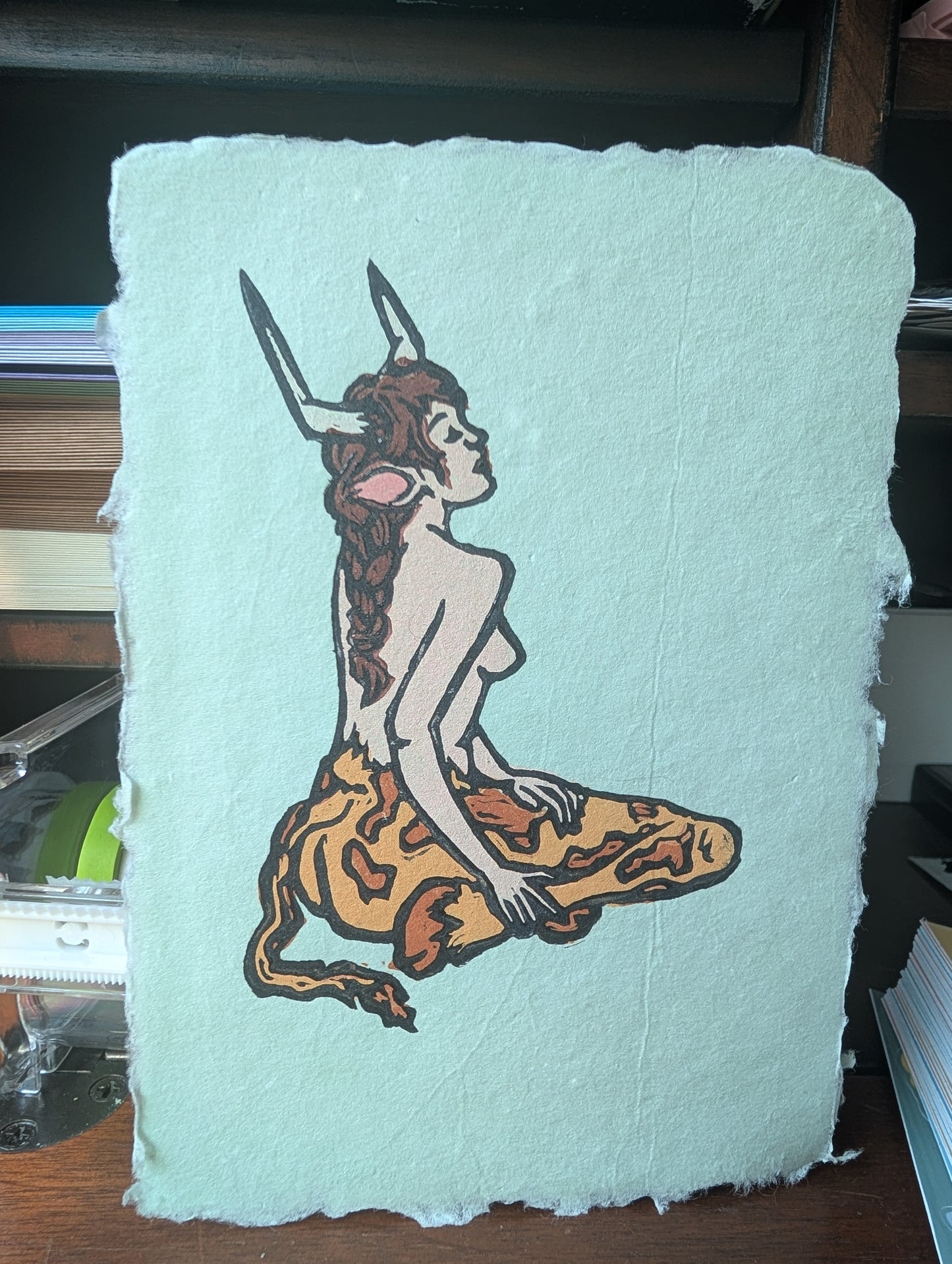 Minotaur - Original Limited Edition Relief Print