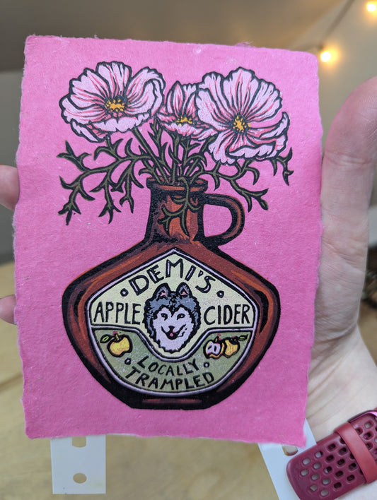 Cosmos (Demi’s Apple Cider) - Original Limited Edition Relief Print