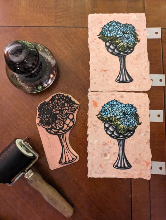 Hydrangea - Original Limited Edition Relief Print