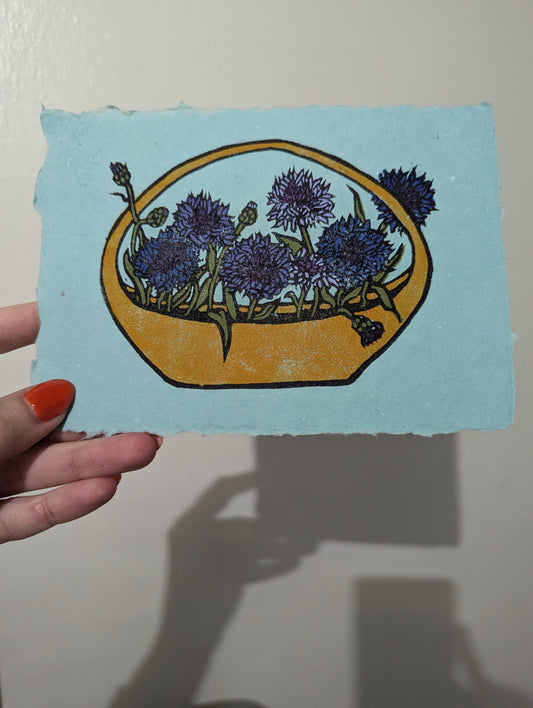 Cornflower - Original Limited Edition Relief Print