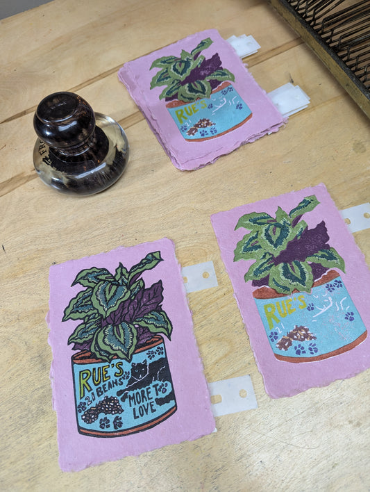 Calathea (Rue’s 21 Beans) - Original Limited Edition Relief Print