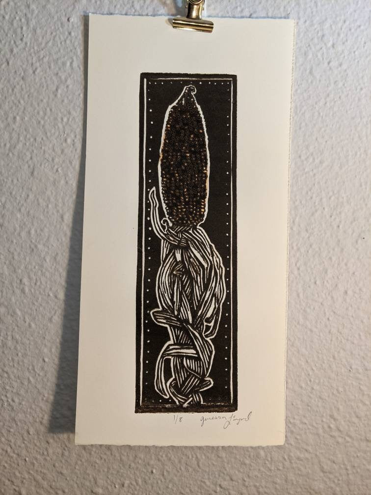 Ornamental Corn - Relief Print