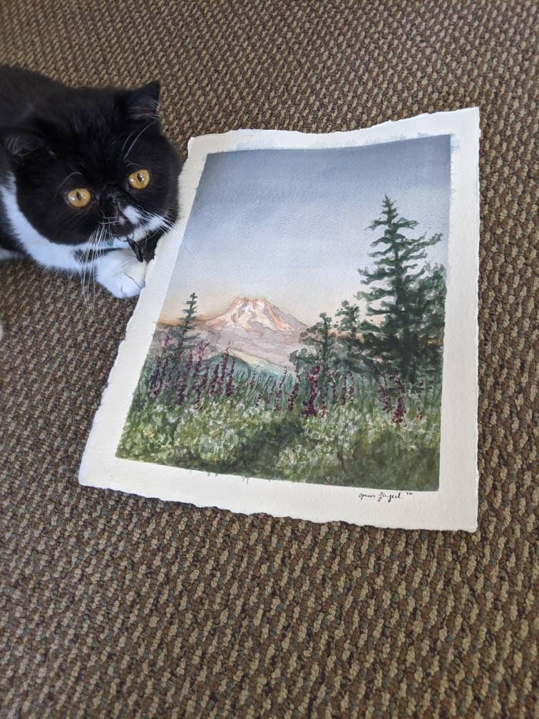 Mount Rainer - Original Watercolor