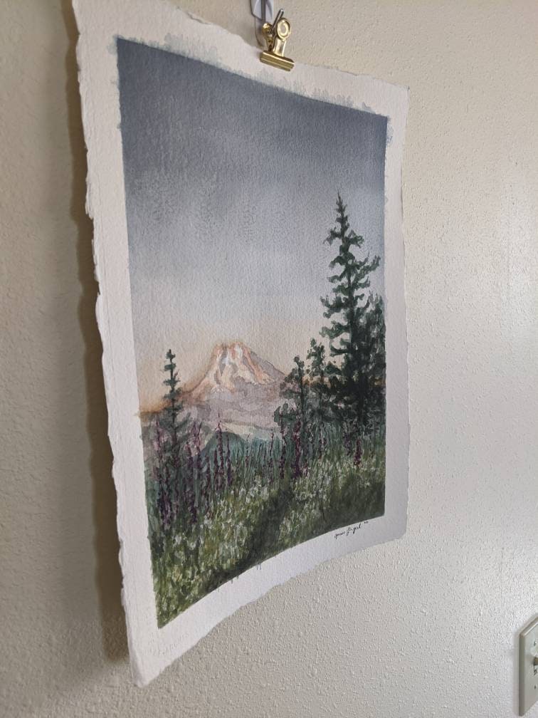 Mount Rainer - Original Watercolor