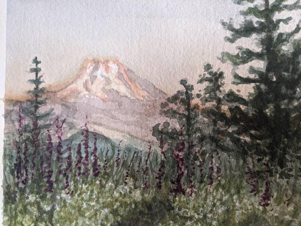 Mount Rainer - Original Watercolor