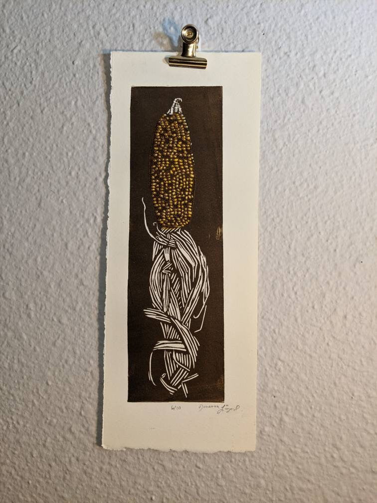 Ornamental Corn - Relief Print