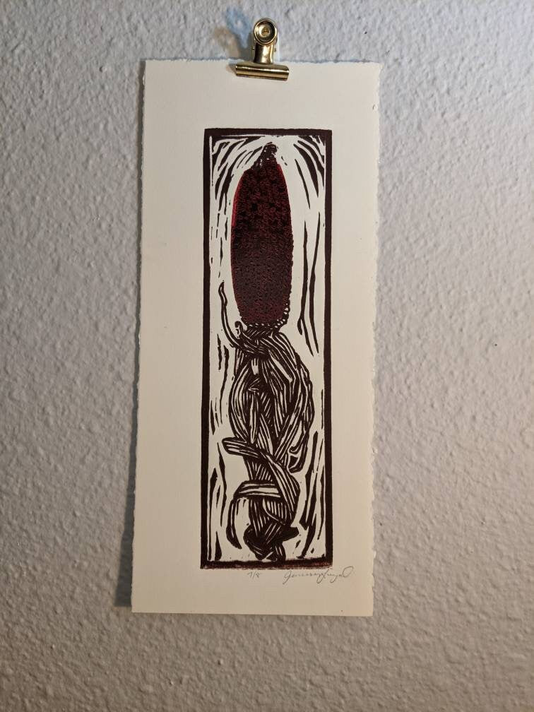 Ornamental Corn - Relief Print