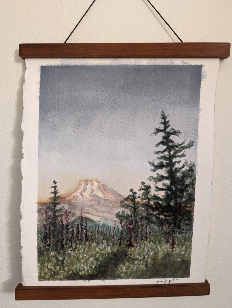 Mount Rainer - Original Watercolor