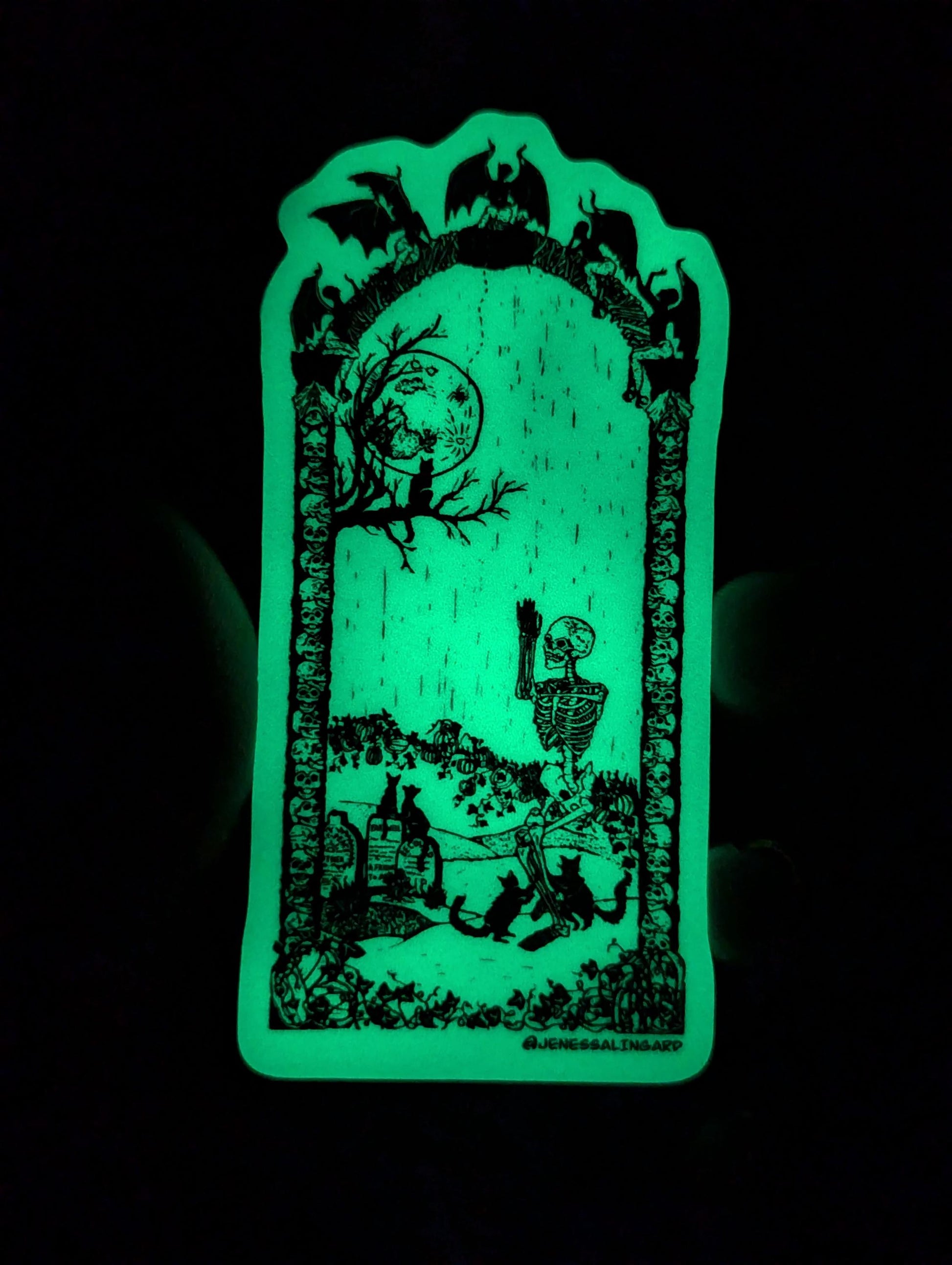 I'll Rest When I'm Done - Glow in the Dark Vinyl Waterproof Sticker