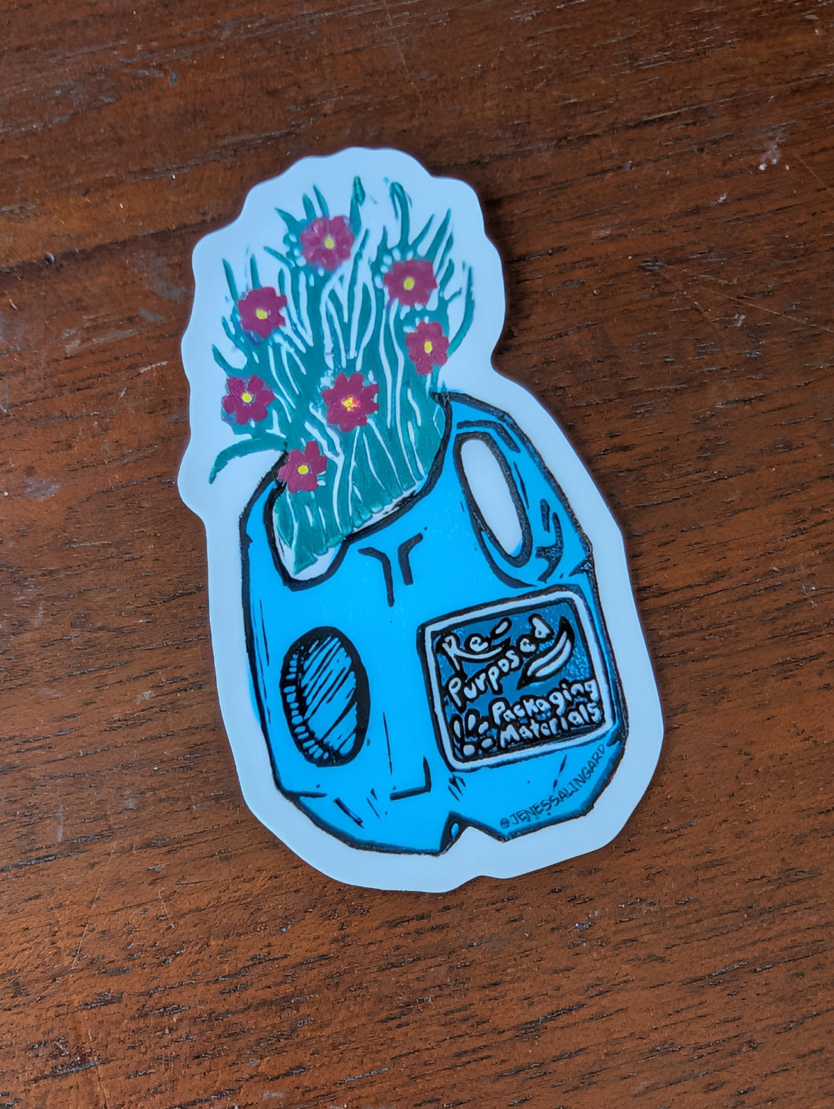Re-Purposed Packaging Sticker - Cute Sticker for Packaging Decoration