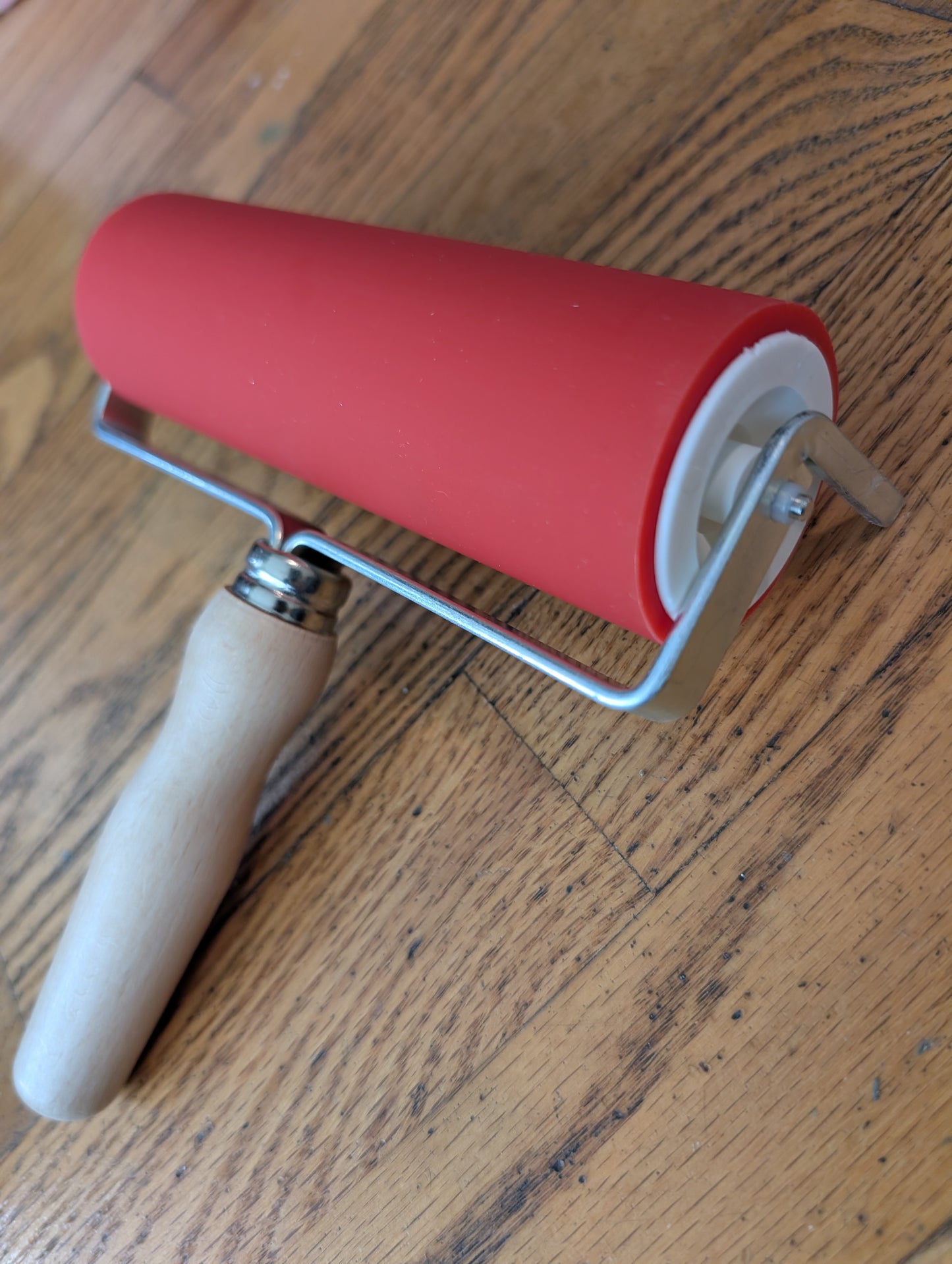 6" Brayer with Wooden Handle