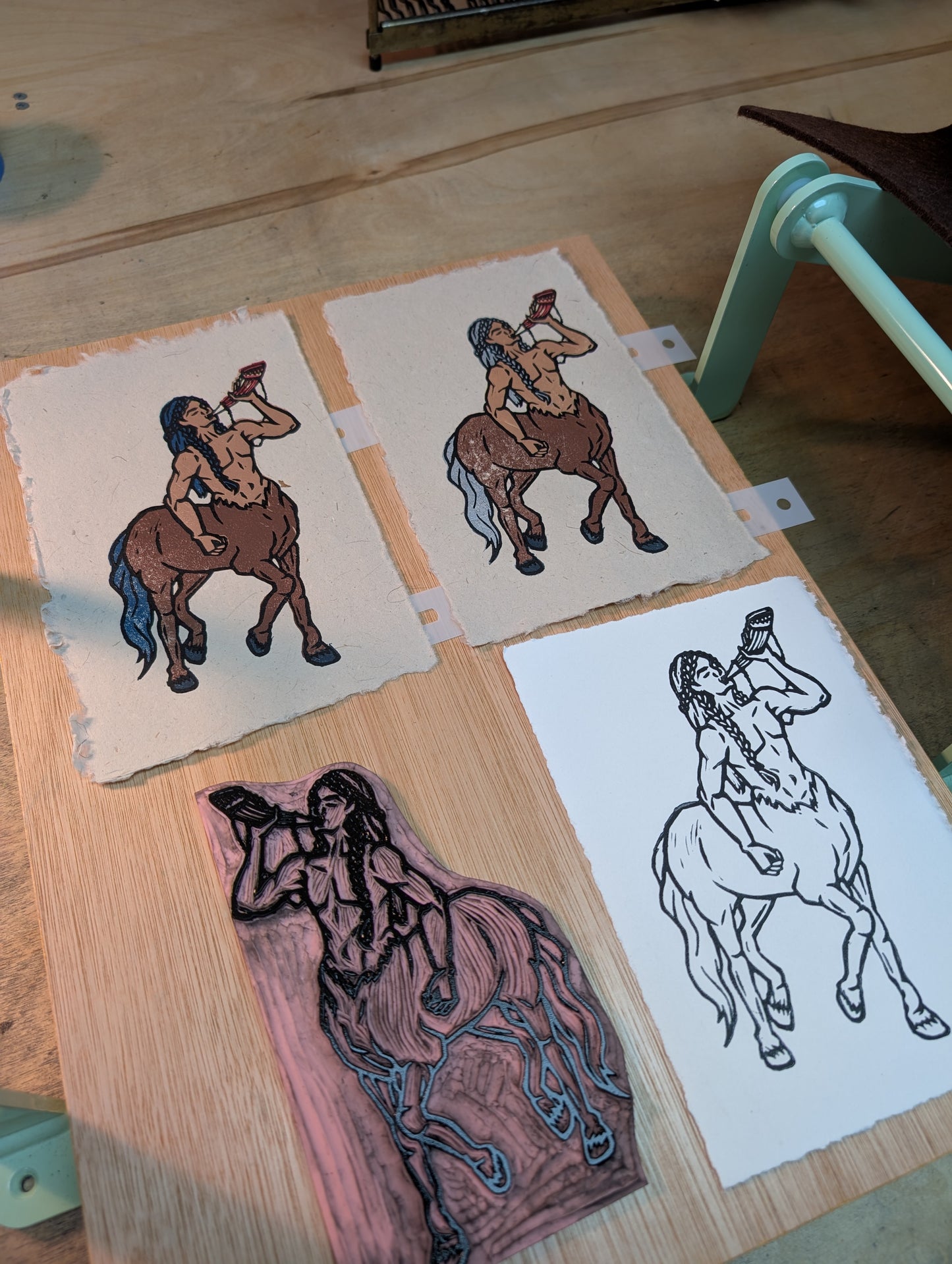 Centaur - Original Limited Edition Relief Print
