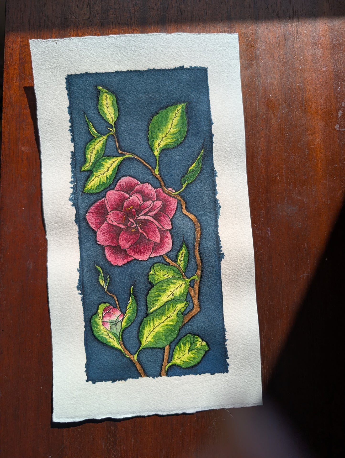 Camellias - Original Watercolor Painting