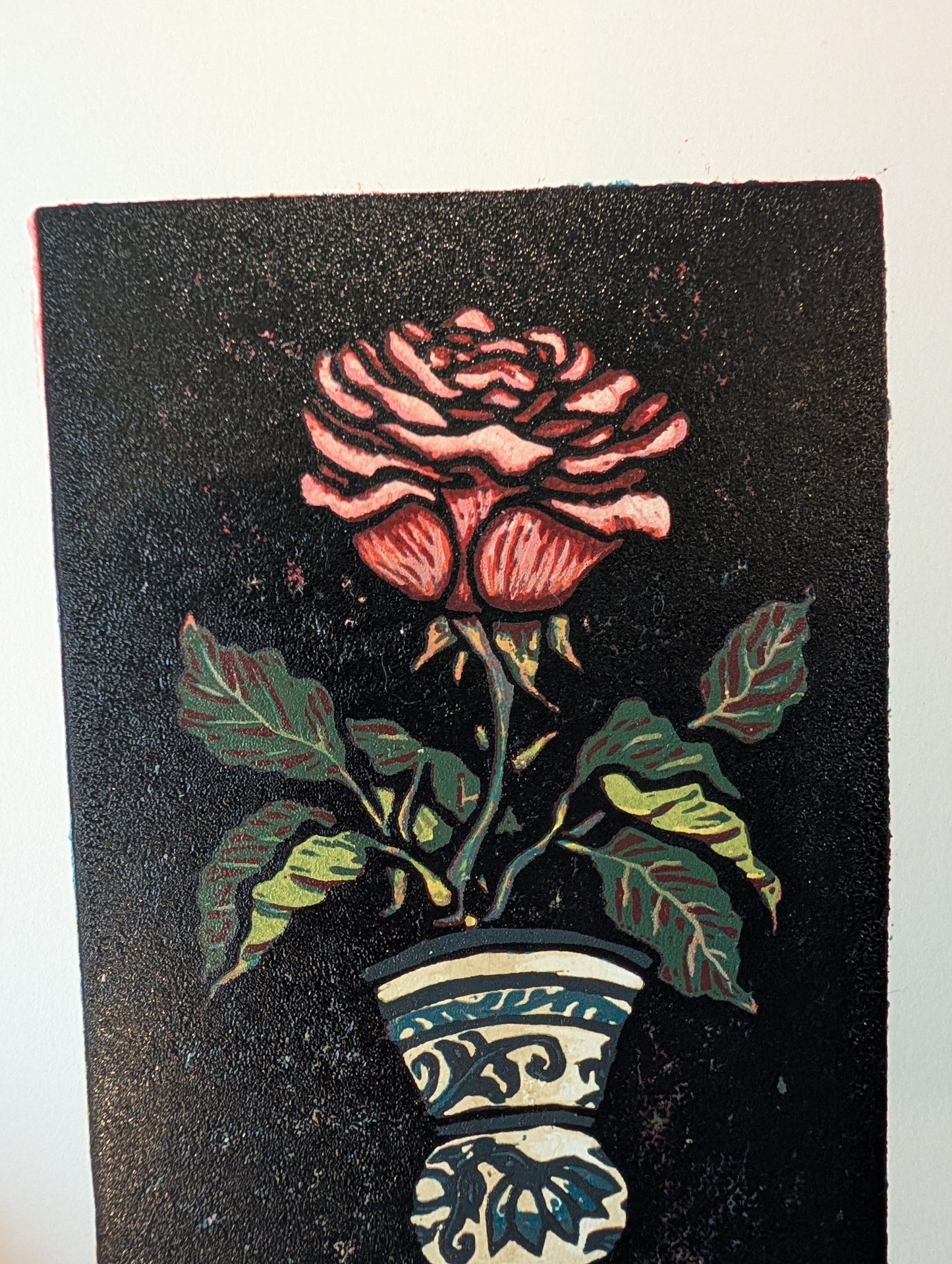 Blue Onion Rose - Limited Edition Reductive Relief
