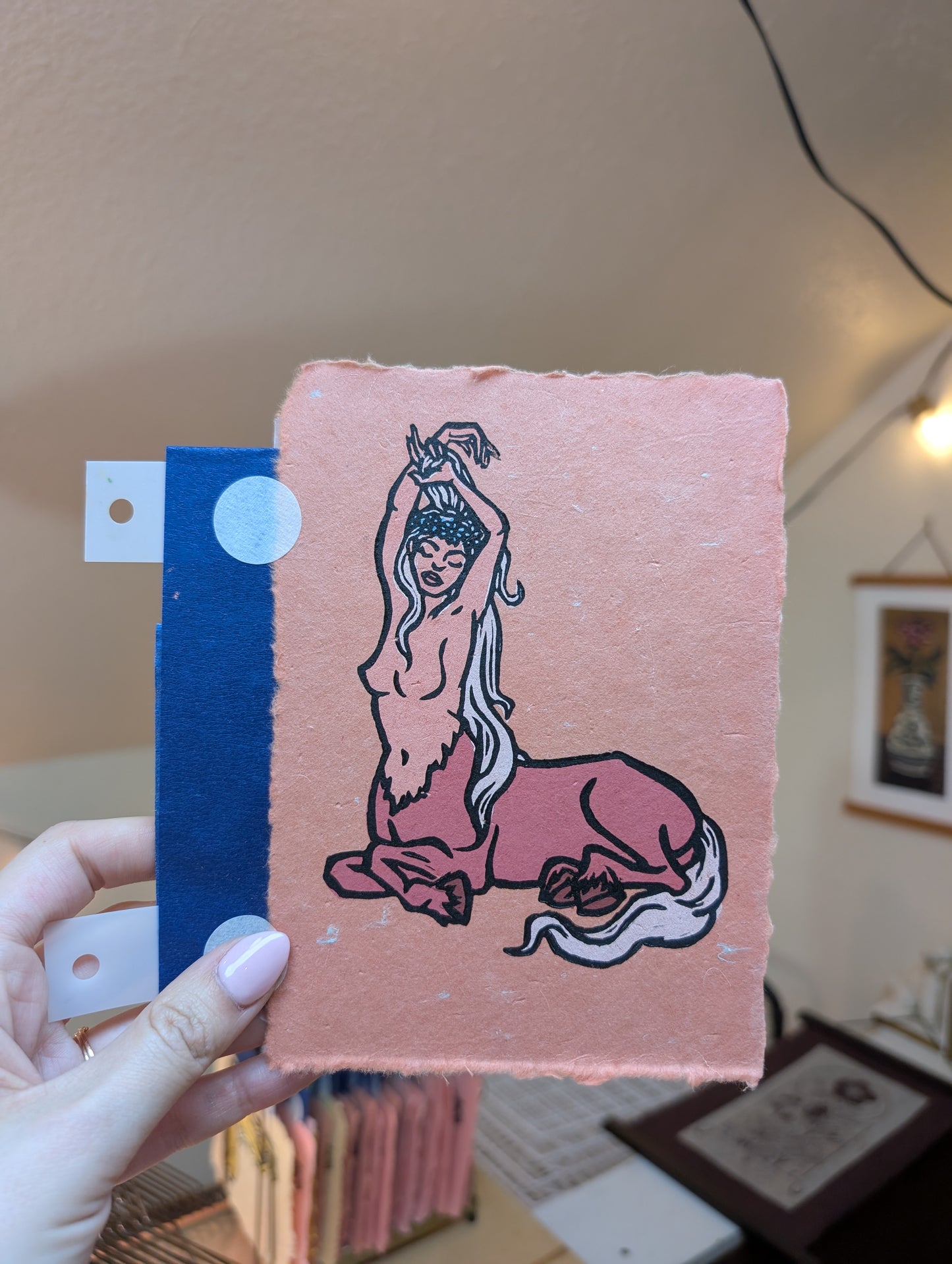 Flower Centaur - Original Limited Edition Relief Print