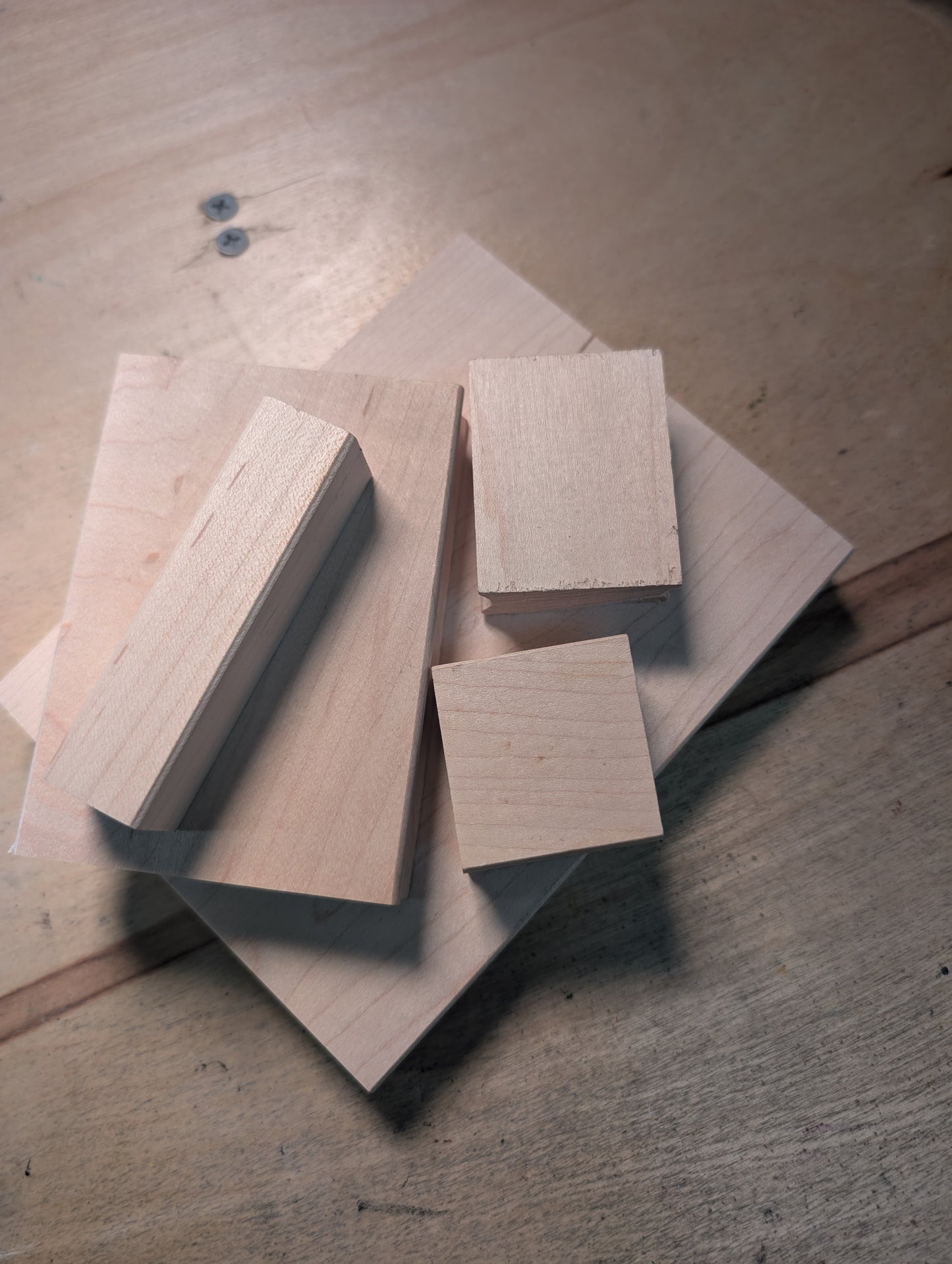 Blank Beveled Wood Mounts for Mounted Stamps - Mystery Variety Pack