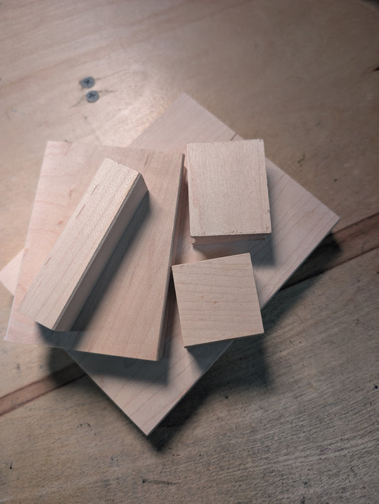 Blank Beveled Wood Mounts for Mounted Stamps - Mystery Variety Pack