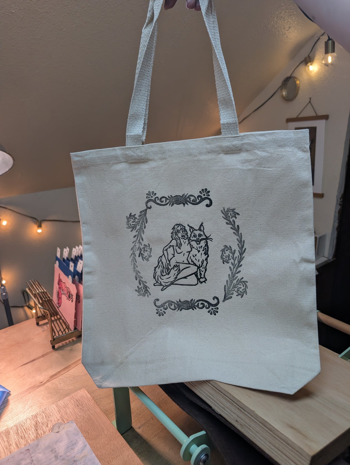 Mythical & Mystical Hand Printed Tote Bags