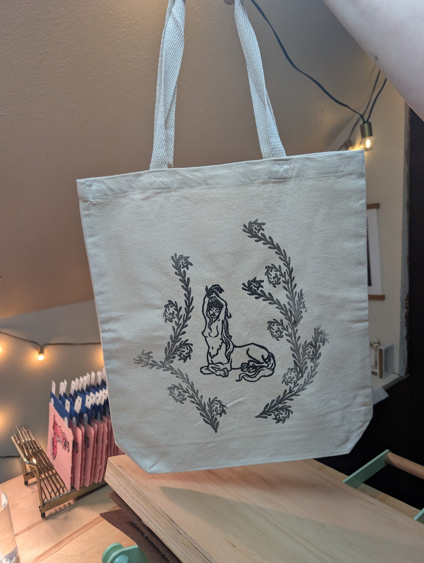 Mythical & Mystical Hand Printed Tote Bags