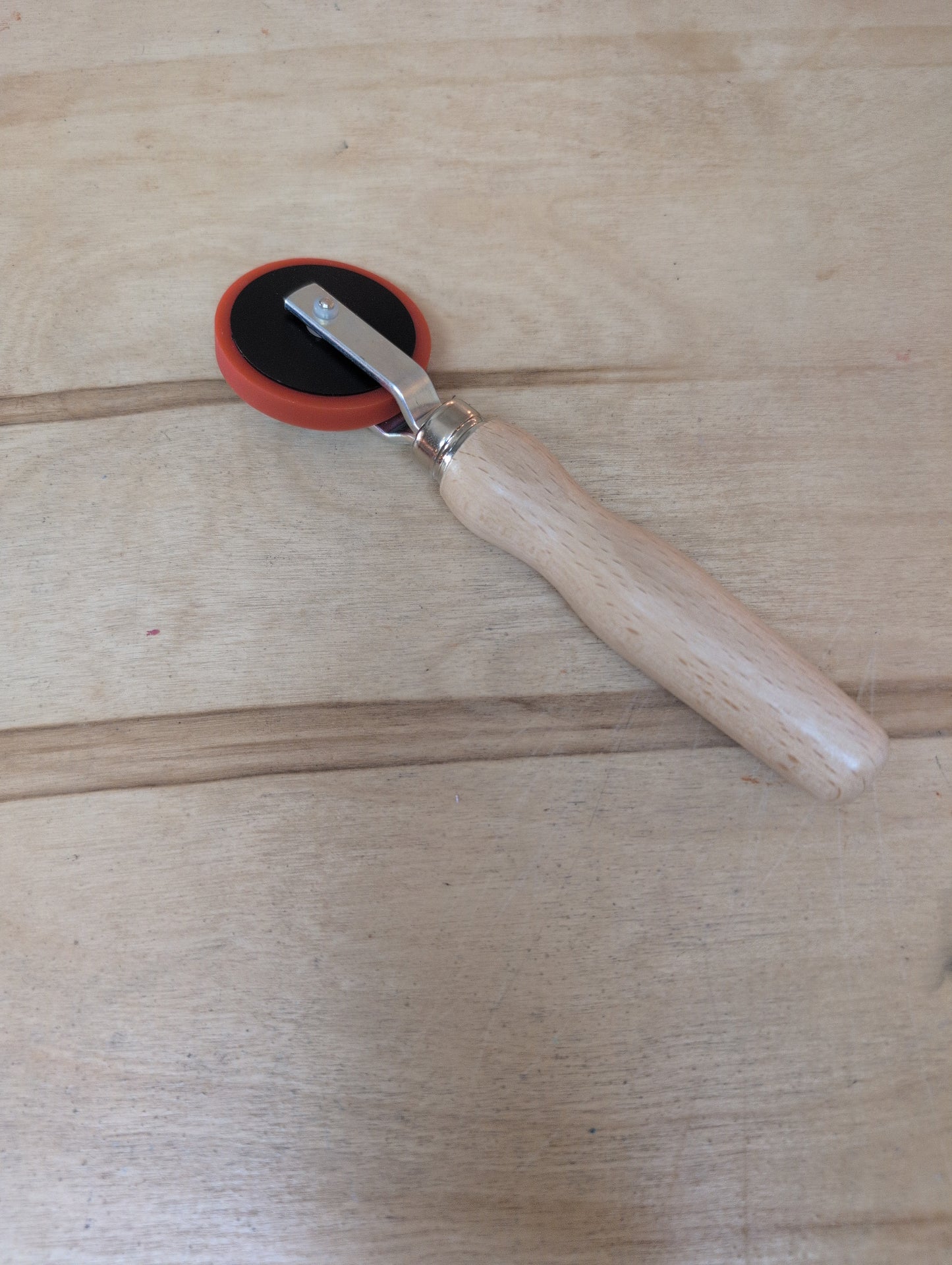 1/4" Specialty Brayer with Wooden Handle - Press Roller