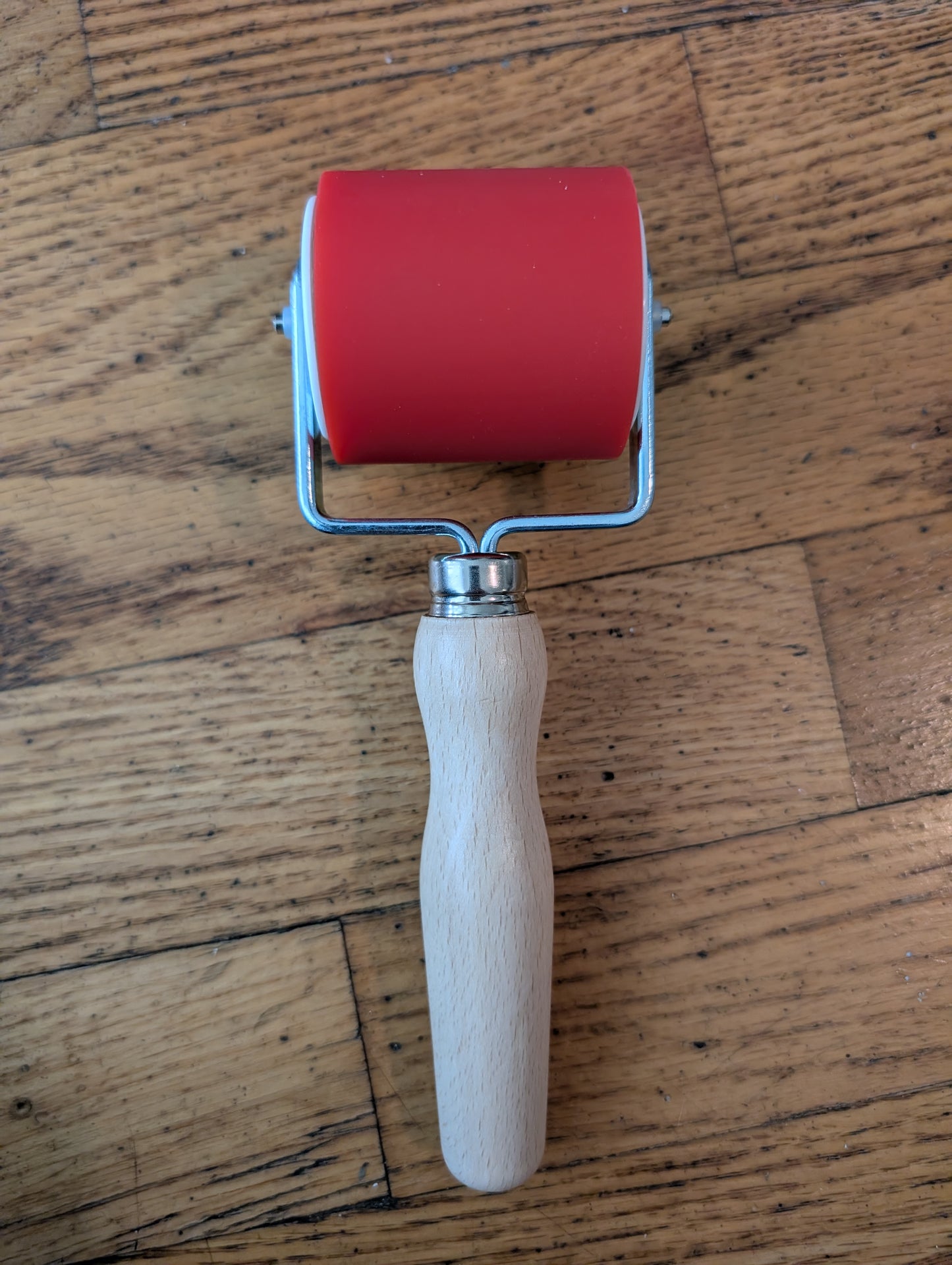 2" Brayer with Wooden Handle