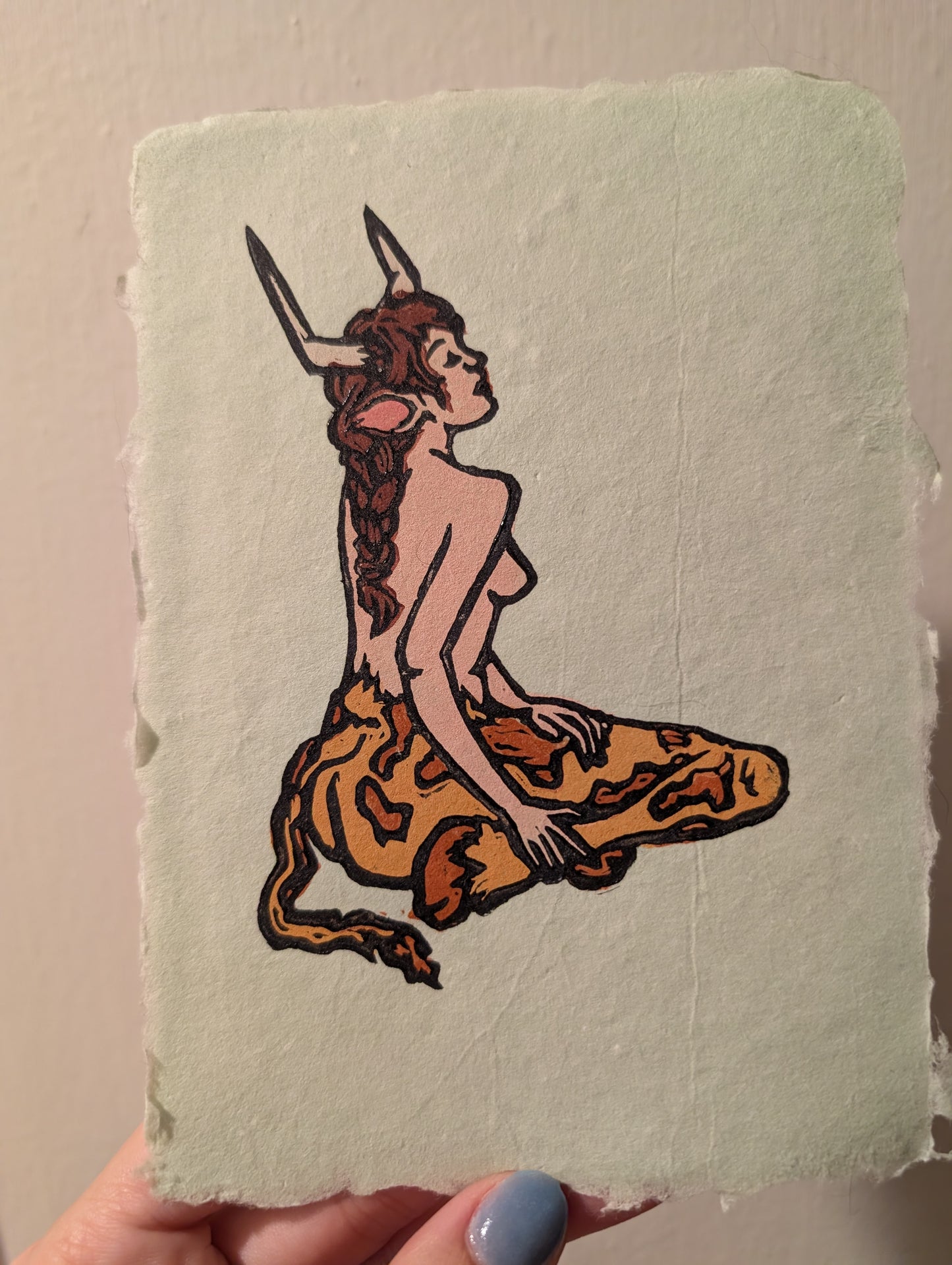 Minotaur - Original Limited Edition Relief Print