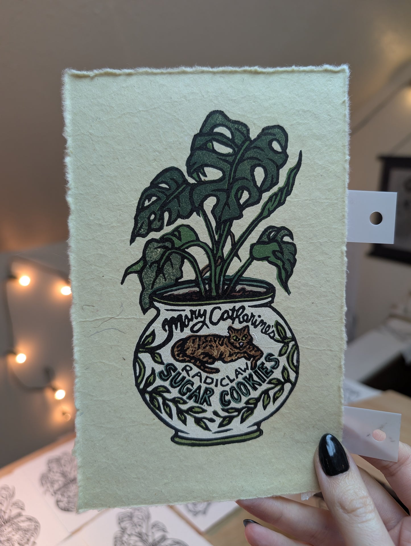 Mary Catherine's Radiclaw Sugar Cookies - Relief Print, coloring Pages, Note Cards, and Stickers