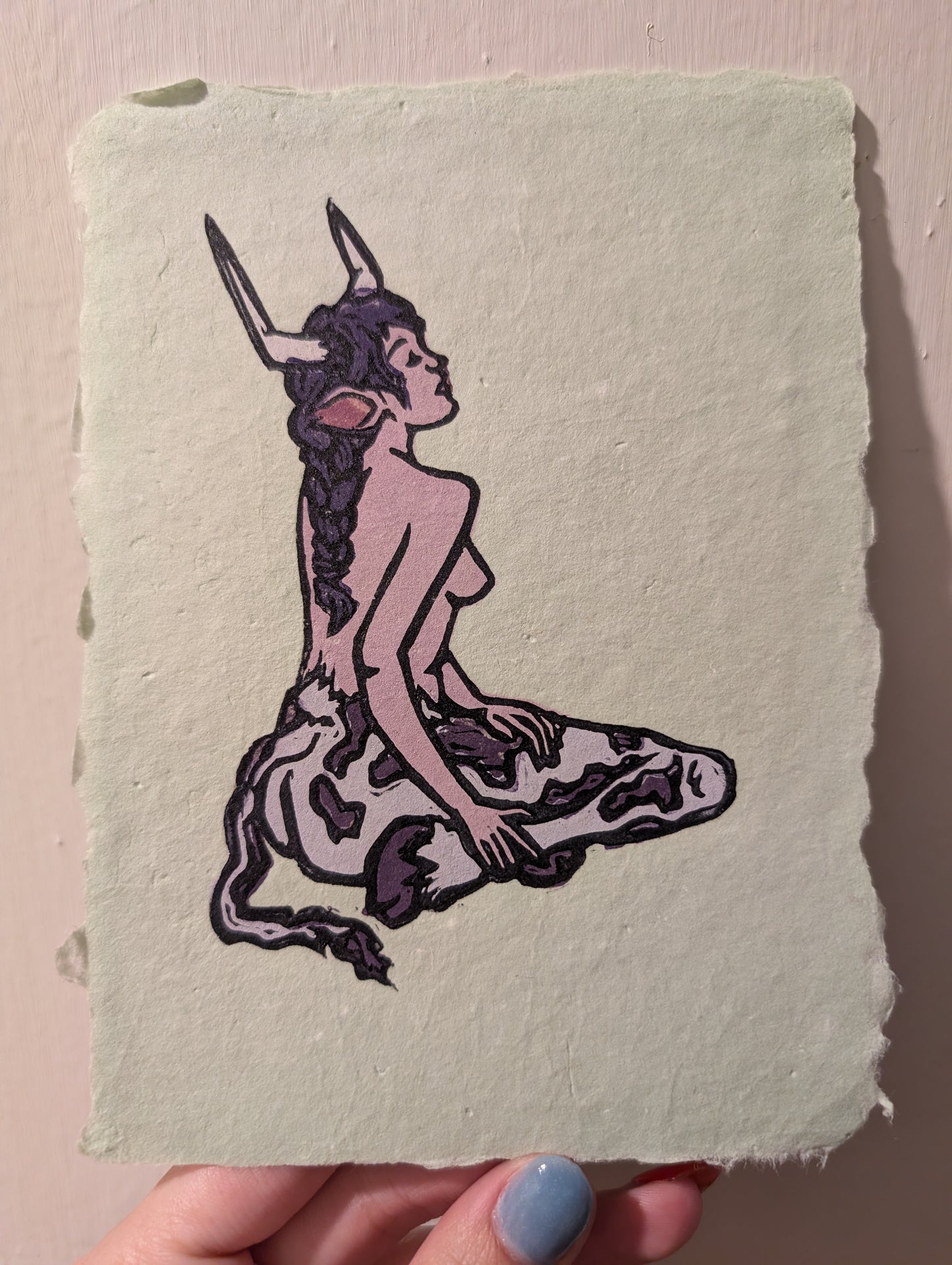 Minotaur - Original Limited Edition Relief Print