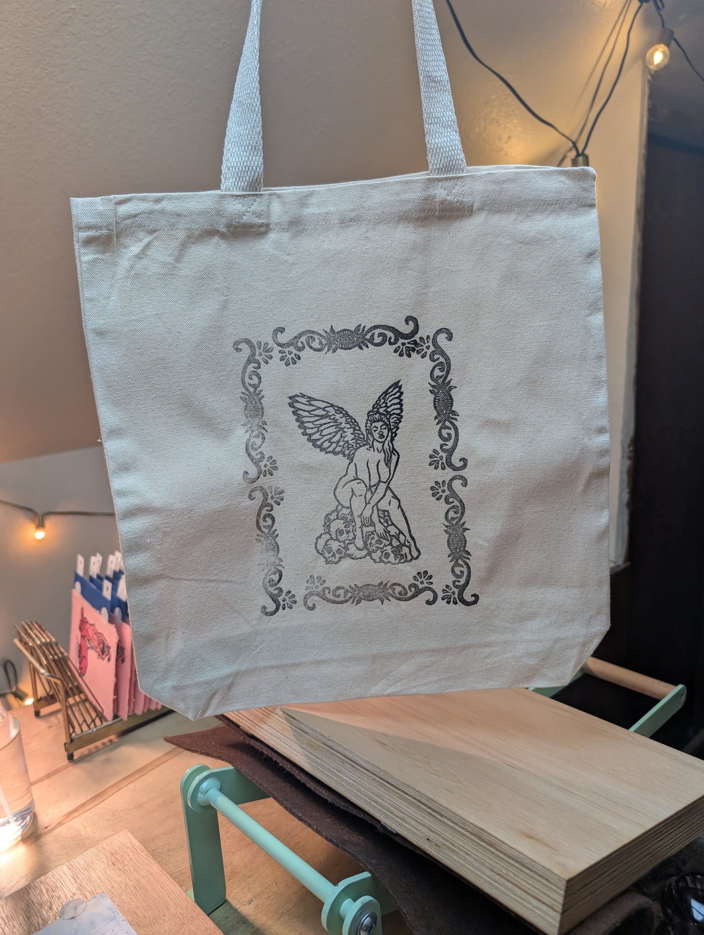 Mythical & Mystical Hand Printed Tote Bags